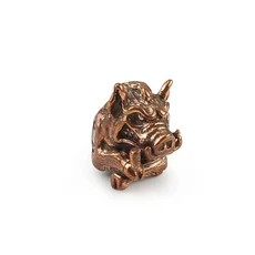 1개/몫 문어 나이프 비즈 황동 멧돼지 우산 밧줄 펜던트 레드 구리 Paracord DIY, 02 wild boar, 1개