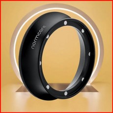 노름코어 54mm 자석 도징 깔때기 V2 에스프레소 커피 링 18mm 양극 산화 알루미늄에 8개의 네오디뮴, 검정, 1개