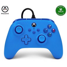 PowerA Wired Controller for Xbox Series X|S - blue gamepad video game/gaming controller works w, 블루
