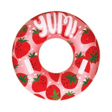 100cm 스트로베리 손잡이 튜브 계곡 물놀이 원형튜브_20260301EA