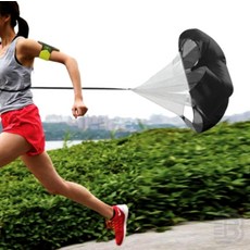 마뷰 달리기 낙하산 운동밴드, 블랙