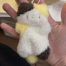 豆袋玩偶 手工diy娃娃 豆袋娃娃 安撫玩偶 毛絨玩偶 包包掛件 沙包娃娃 材料包 手作材料包 交換禮物, 黃油小貓【材料包】, 1個
