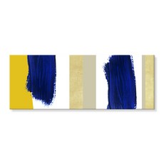 더 아트 컴퍼니 와이드 추상화 대형 그림 24종 모던 인테리어 감성 미드센추리 액자 바우하우스 추상화액자 거실대형액자 회의실 호텔로비 카페, 2. 골드 네이비