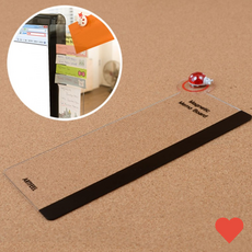 자석 메모보드 모니터 자석형 메모판 사무용 노트 정리보드 메모홀더 카피홀더 메모꽂이, 우측용 200