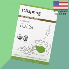 닥터 머콜라 솔스프링 바이오다이나믹 허브티 튤립 무카페인 티백 18개 1.27온스 36g Dr. Mercola Solspring Biodynamic Organic Herbal, 닥터 머콜라 솔스프링 바이오다이나믹 허브티 튤립 무카페