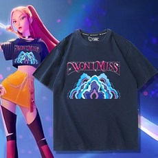 獵魔女團 K-POP獵魔女團電影cos服米拉同款cosplay短袖T恤男女夏衣服上衣