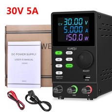 프로그래밍 가능한 DC 실험실 전원 공급 장치 파워 서플라이 조정 벤치 스위치 소스 USB 충전 인터페이스 200V 300V 1A 30V 10A 5A 60V 120V3A, [02] SPPS305D black, [01] 110V, 02 SPPS305D black_01 110V