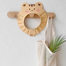 《寶貝不無聊》兒童洗頭浴帽，防水護眼可調節，寶寶洗髮神器，讓洗澡變得更有趣, 1個, 黃色松鼠, 黃色