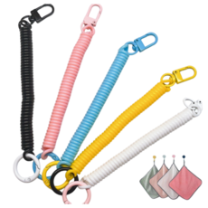 제이에스타 스프링 안전고리 도난방지 스트랩, 5개, 색상