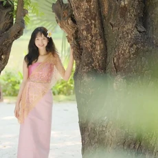 태국 미얀마 여성 다이 의상 민족 공연 무용 전통 스타일 드레스, 01 one size, 01 24