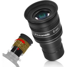 Astromania 망원경접안렌즈 아이피스 망원경렌즈 천문학 망원경 접안렌즈 6mm 광각 58도 시야 행성 1.25인치 및 필터 관측을 위한 완전 다중 코팅 액세서리