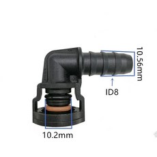 通用 原裝 冷卻液 副水箱 水壺 接頭 水路快插頭黑色塑料高品質, 1個, D, D