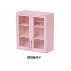 616toys 甲殼原 1/6 壁櫃 模型展示櫃 全3種 收藏模型展示 透明防塵壁掛, 櫻花粉, 1個