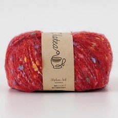 【YUBU】Knitworm Chatea 繽紛毛球 並太, 8.Akane, 1個