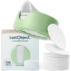 라스트 라운드 재사용 가능한 메이크업 리무버 패드 - 세안 가능한 친환경 재사용 가능한 면 라운드 7가지 - 페이셜 클렌징 및 아이 메이크업 제거를 위한 지속 가능하고 부드러운, Green, Normal