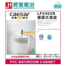CAESAR凱撒LF5302B檯面式瓷盆(不含龍頭)實體店面, 1個, 面盆+櫃體+龍頭