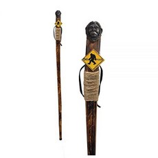 RUSTIC 러스틱 Axentz 우드 워킹 트레킹 하이킹 폴 스틱 끈 그립 고무 팁 손목 스트랩 116.8cm(46인치) 큰 발 조각 334274, RUSTIC 러스틱 Axentz 우드 워킹 트레킹 하이