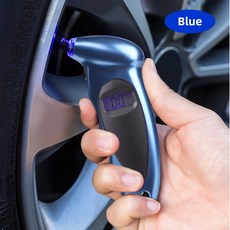 새로운 휴대용 타이어 압력 게이지 압력계 모니 LCD 백라이트 디스플레이 고정밀 측정기 공기 기압계 자동차 디지털, blue