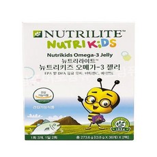 암웨이 뉴트리키즈 오메가3 젤리 새콤달콤 어린이 오메가젤리 528202, 1개