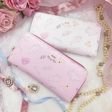 Daisy Rico 貓咪圖案長夾 多層卡片夾層 拉鍊式設計 輕巧方便