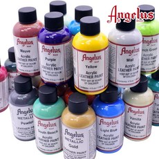 엔젤러스 아크릴 레더 페인트4oz/118ml (가죽공예 마카주), #021 LightBrown, 1개