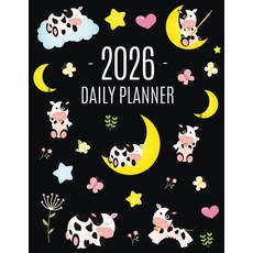 (영문도서)Cow Planner 2026: Cute 2026 Daily Organizer: January-December (12 Months) Pretty... Paperback, Semsoli, English, 9781965994573