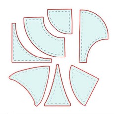7pcs 테이블 플래그 깃발 퀼팅 통치자 키트 패치 워크 통치자 퀼팅 도구 아크릴 퀼팅 템플릿 홈 DIY 공예품 재사용, 투명한