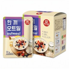 두보식품 한끼 오트밀 50g 10봉 (선식 / 식사대용), 10개