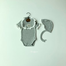 브로디제인 아기 밀크와플 보넷 아이 멜란지