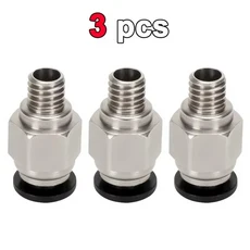 Bambu Lab X1C P1P P1S 3D 프린터 PTFE 튜브 1.75mm 필라멘트 압출기 AMS 공압 커넥터 용 피팅, 10 3pcs-PC4-M6