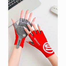 健身手套 半指手套 女夏薄款器械訓練 單車單槓 防滑透氣, s紅色,XL, 1個