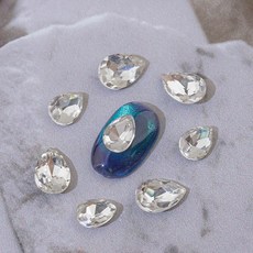 네일스토어 물방울 네일스톤-1 브이컷 크리스탈, 1개, 1.물방울 크리스탈 6x8mm 14개입/B883