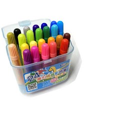 西瓜太郎 無毒可水洗彩色筆 36色彩色筆手提盒/24色手提盒 彩色筆 TCC檢驗合格 可水洗色筆 無毒安全用品, 1個, 24色組/盒