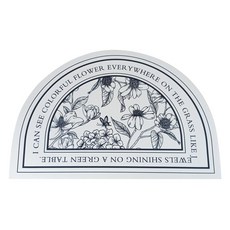 욕실매트 주방매트 빨아쓰는 규조토 발매트 꽃반원 물세탁가능 오염에강함 플라워반원형 욕조매트, 1개, 플라워 반원형 규조토발매트