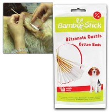 MoreD 강아지 귀청소 대나무 면봉 30개입 1P 이물질 스틱_ MD6739, 없음