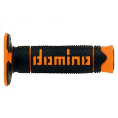 DOMINO 總代理 握把套 A260粗顆粒 好抓握 耐磨 越野 林道, 黑橘, 1個