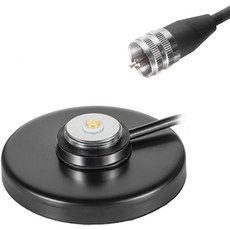 카버스 모바일 CB 햄 기지국 라디오 트럭 마린 UHF VHF 안테나 에이파구르를 위한 PL-259 플러그 커넥터 16.4FT 케이블 확장 기능이 있는 헤비 듀티 NMO 마그네틱, SO-239 Magnetic