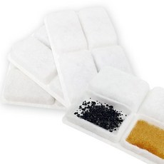 스퀘어 펫정수기 리필필터 4개입 고양이정수기 식기 tin*151tk