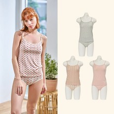 라페어 그레이민트 인견 끈런닝 팬티 3세트 LWOSS306 328017, 110