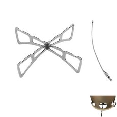 WELLHIKE 야외 이중 컵 받침 금속 캠핑 용품 냄비와 프라이팬 알코올 스토브 단열 플레이트