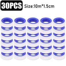 1/50x PTFE 테이프 배관공 샤워 헤드 용 방수 실란트 홈 욕실 물 씰링 액세서리, 03 30 roll