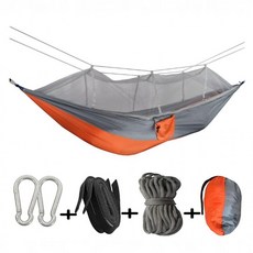그물 침대 모기장 해먹 벌레 방지 휴대용 공중 쉘터 해먹 캠핑 침대, 상세페이지 참조