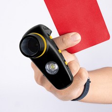 아이워너 핑거그립 전자호루라기 전자호각 USB-C타입 충전 LED조명 KS-858, 핑거 그립-블랙, 1개