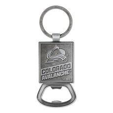 리코 인더스트리 NHL 하키 퓨터 스타일 병따개 열쇠고리, Colorado Avalanche, 1개