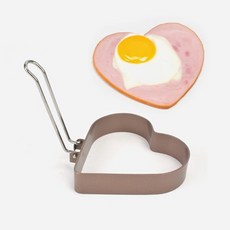 하트 계란틀 스테인레스 1구 간편 도시락 데코 어린이반찬, 1개
