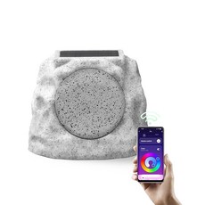 Yoolax 야외 락 스피커 블루투스 무선 스톤 스피커 방수 Ip65 태양열 USB 충전 RGB 휴대용 스피커 7가지 조명 색상 파티 정원 파티오 정원 마당 가정용