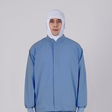 MD-1412EL 모던위생복 식품위생복 HACCP 공용상의 쿨제전 청색, 1개