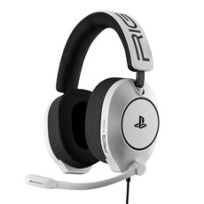 RIG R5 Spear PRO HS 유선 게이밍 헤드셋 PlayStation PS5 PS4 PC 공식 라이선스 - 40mm 그래핀 드라이버 템페스트 3D 오디오 플립, 플레이스테이션, 화이트