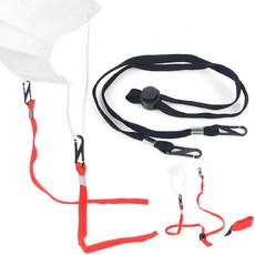 가벼운 어린이집 어른 마스크 줄 스트랩 답례품 검정 마스크줄