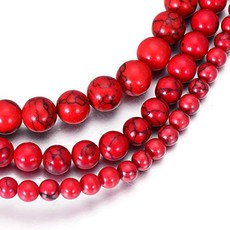 천연 원석 클리어 브라운 컬러 루즈 비즈 라운드 매끄럽고 투명한 쿼츠 주얼리 초커 목걸이 팔찌 귀걸이 제작 액세서리 1가닥 15.5인치 4mm 투명 164509, 8mm, 레드 스타일 1